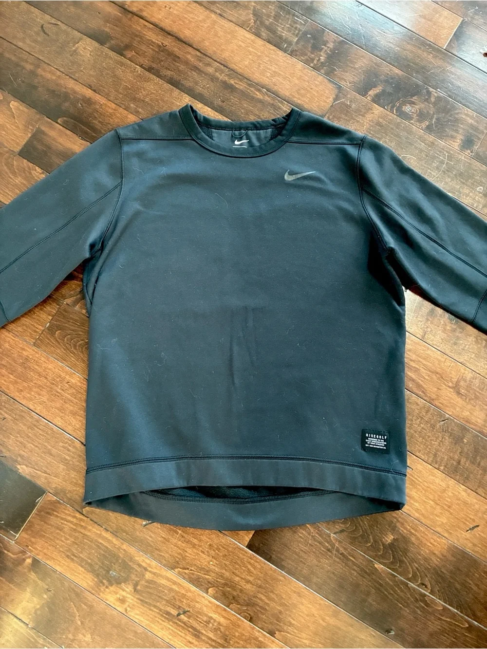 Nike Therma Golf Pullover Sweatshirt Black Men's Size M 932350-010 Performance